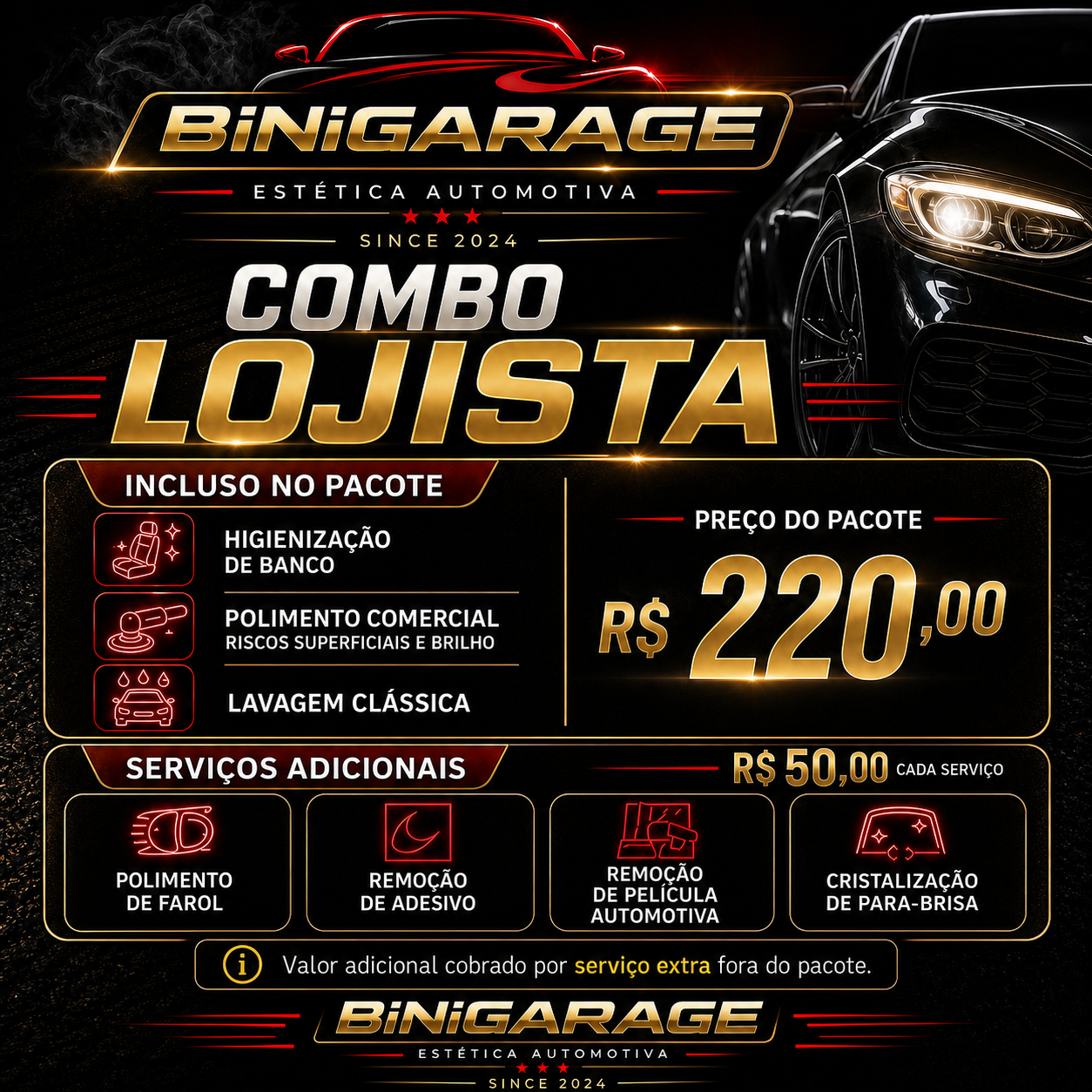 Pacote Combo Lojista